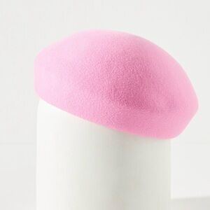 Anthropologie Wyeth Pillbox Pink Beret Onesize